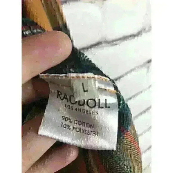 Ragdoll Womens Size L Yellow /Multicolored Long Sleeve Button Up Flannel - Picture 4 of 5